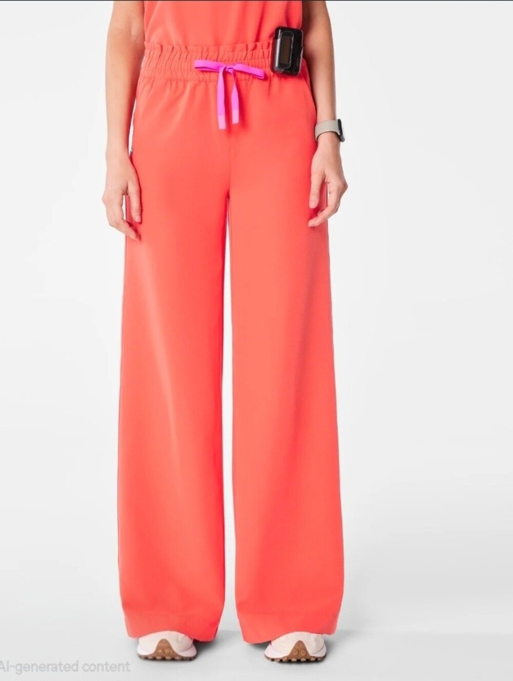 Figs High Waisted Allison Ultra Wide Leg Scrub Pants Size Small Tall NWT